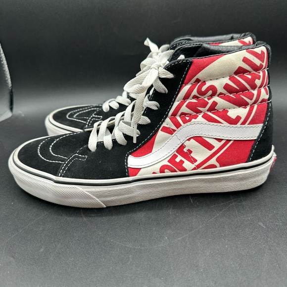 Vans Sk8-Hi (Otw Quarter) Men's Size 7 Shoes Red/Black Womens 8.5 - Picture 3 of 6